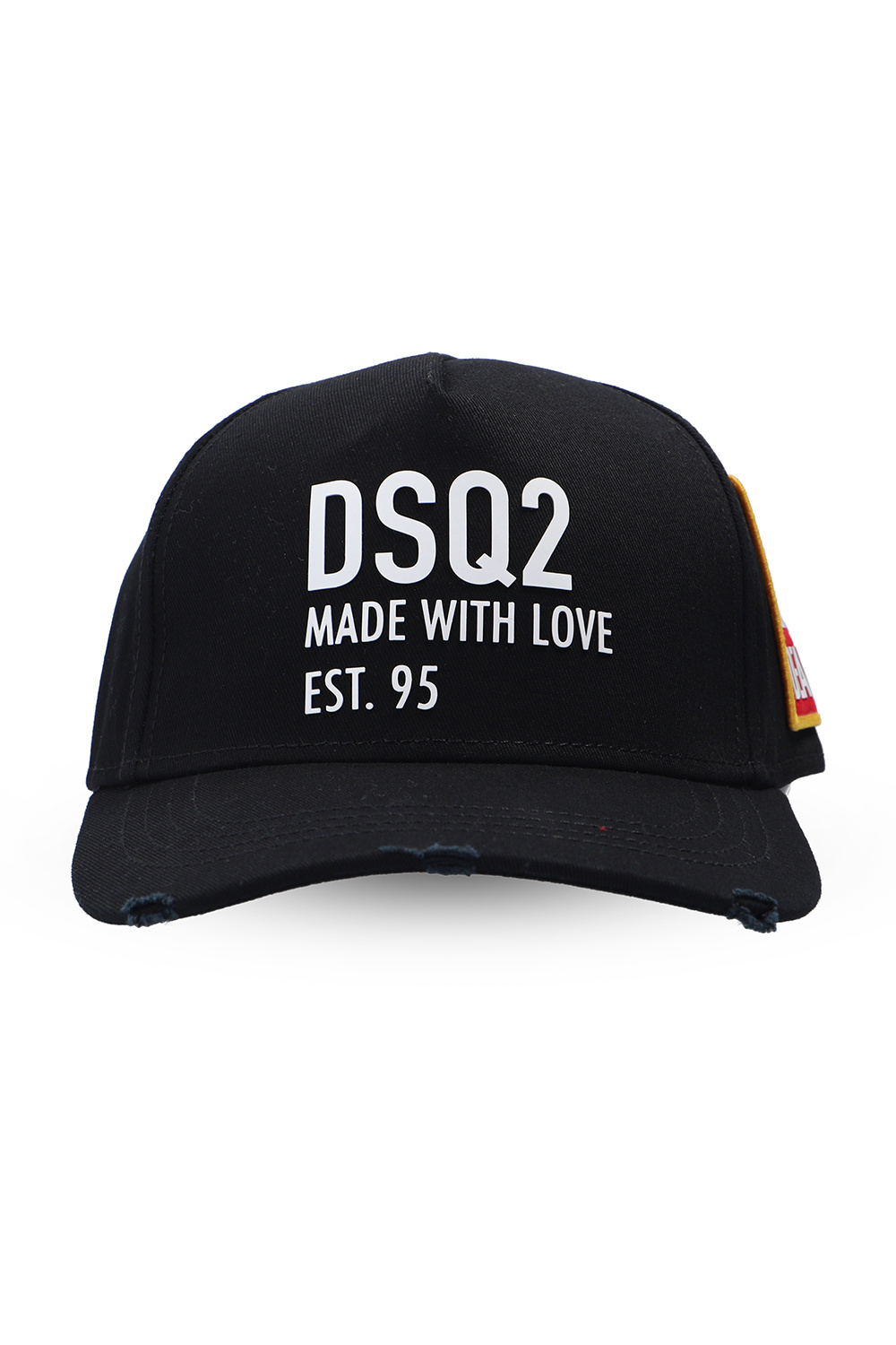 Dsquared2 Raf Simons draped logo-patch cap